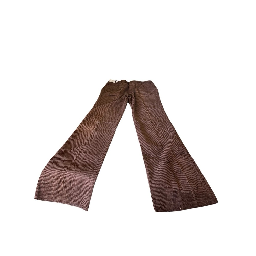 Vintage Jordache Mens 33x36 Corduroy Pants NOS Tags Brown Bell Bottom Flare
